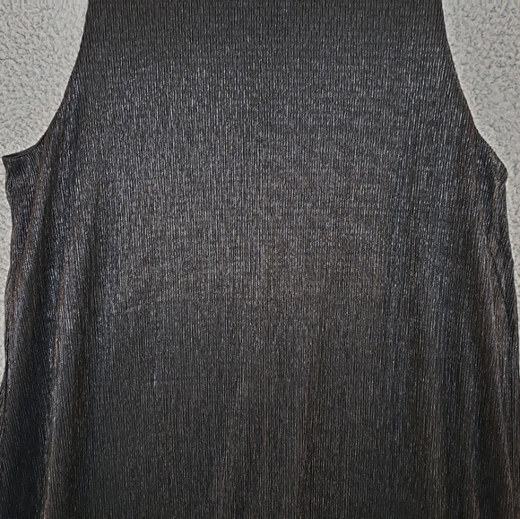 Marina Black A-Line Chiffon Sparkle Evening Cocktail Wedding Dress Sz 14 - Picture 3 of 11